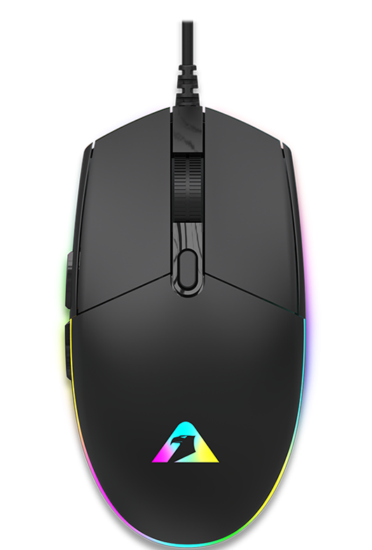 Armaggeddon Gaming Mouse Wired 12800CPI Silent RAVEN III SIGMA STEALTH Black