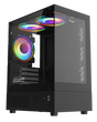 Armaggeddon Gaming Case M-ATX AQUARON DUPLEX 2 CHROMA Black (3x Chroma Fans)