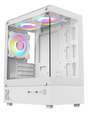 Armaggeddon Gaming Case M-ATX AQUARON DUPLEX 2 CHROMA White (3x Chroma Fans)
