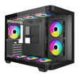 Armaggeddon Gaming Case ATX AQUARON X-Curve GiGa 10 E X10 With 10x ARGB Fans Black