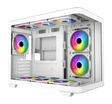 Armaggeddon Gaming Case ATX AQUARON X-Curve GiGa 10 E X10 With 10x ARGB Fans White