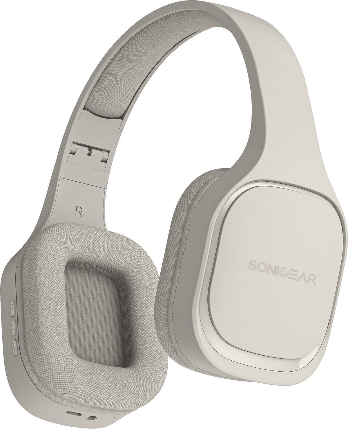 SonicGear Headphones Bluetooth Fabric + Foldable AIRPHONE 7 Chalk Grey