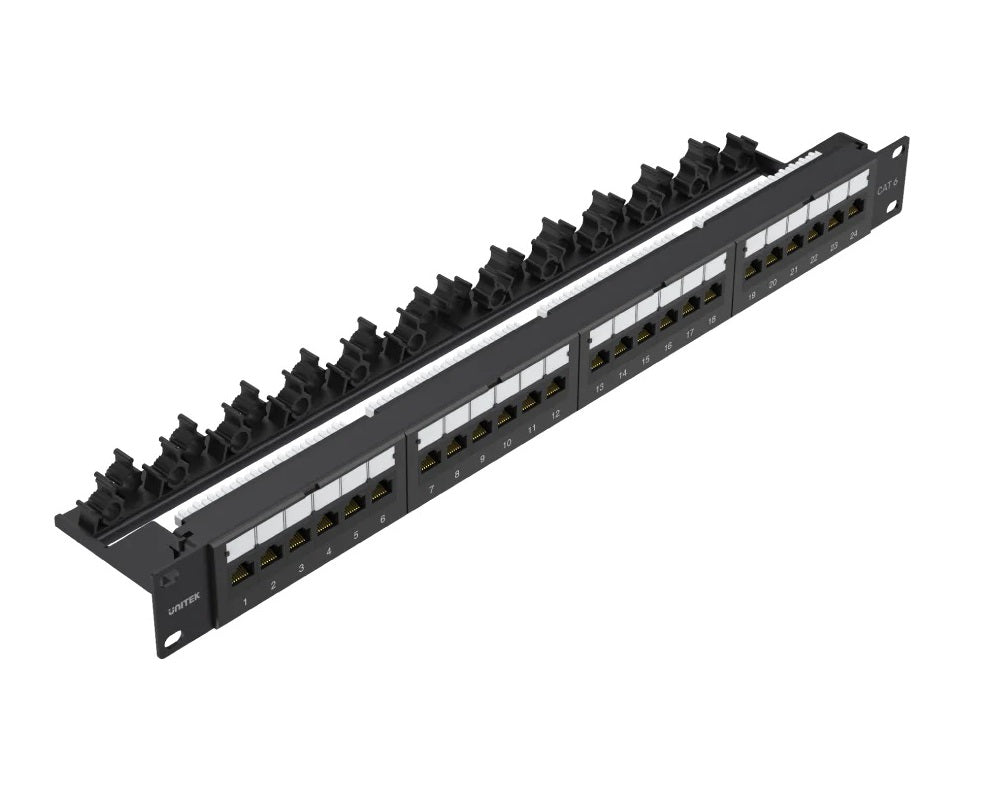 Unitek Network 24-Port CAT6 UTP Patch Panel T003A