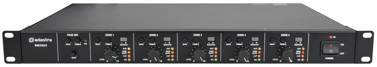 Adastra RMS605 100V 5x60W Class D Amplifier 953.152UK