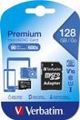 Verbatim Micro SD Card+Adapter Class10 U1 128GB
