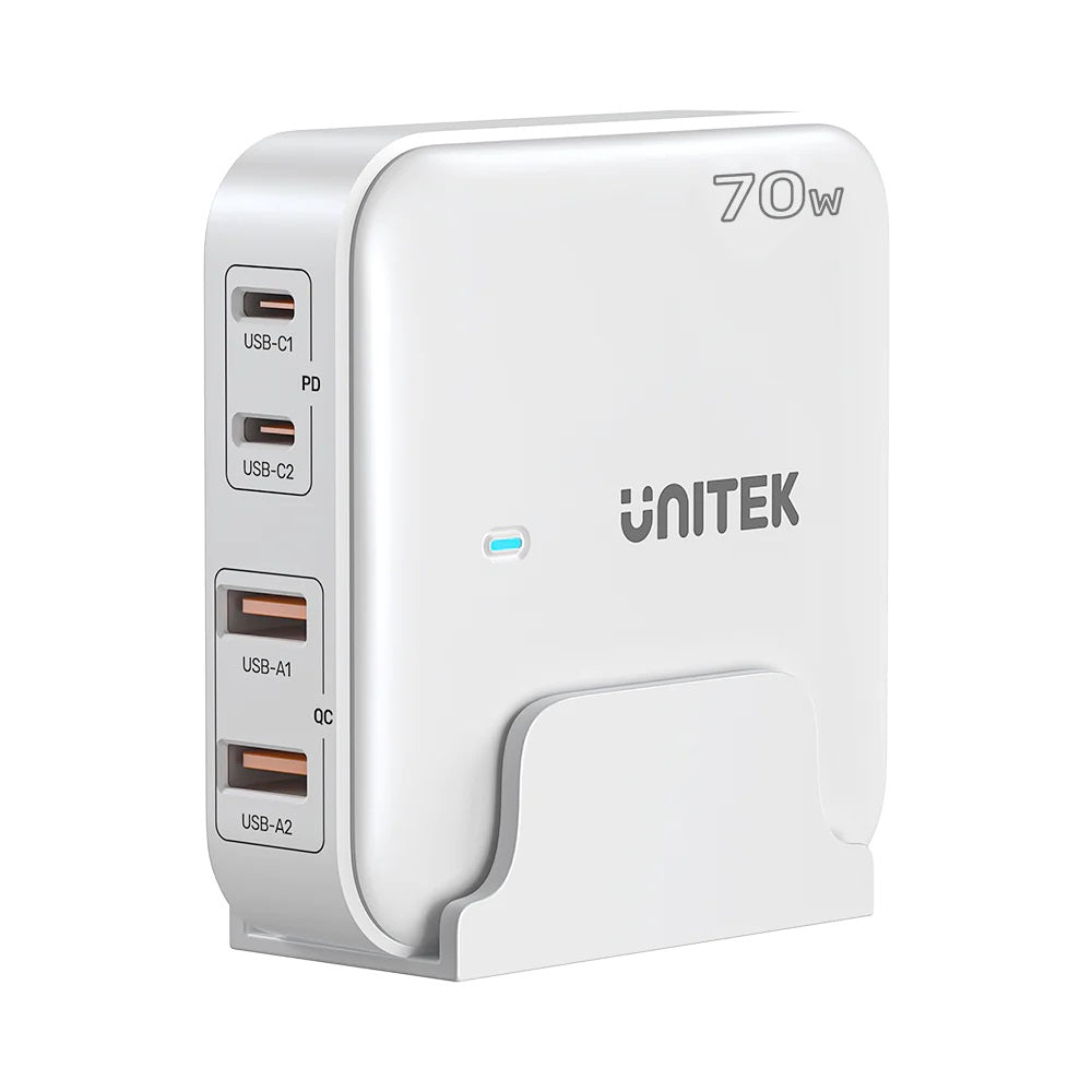 Unitek Charge Desktop 70W 4in1 GaN Charger White P1228AWH