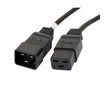 Lanberg IEC C19 to C20 Heavy Duty Cable VDE 1.8m
