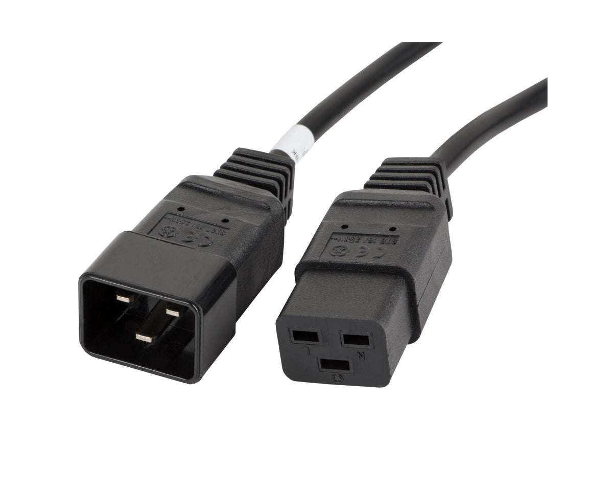 Lanberg IEC C19 to C20 Heavy Duty Cable VDE 1.8m