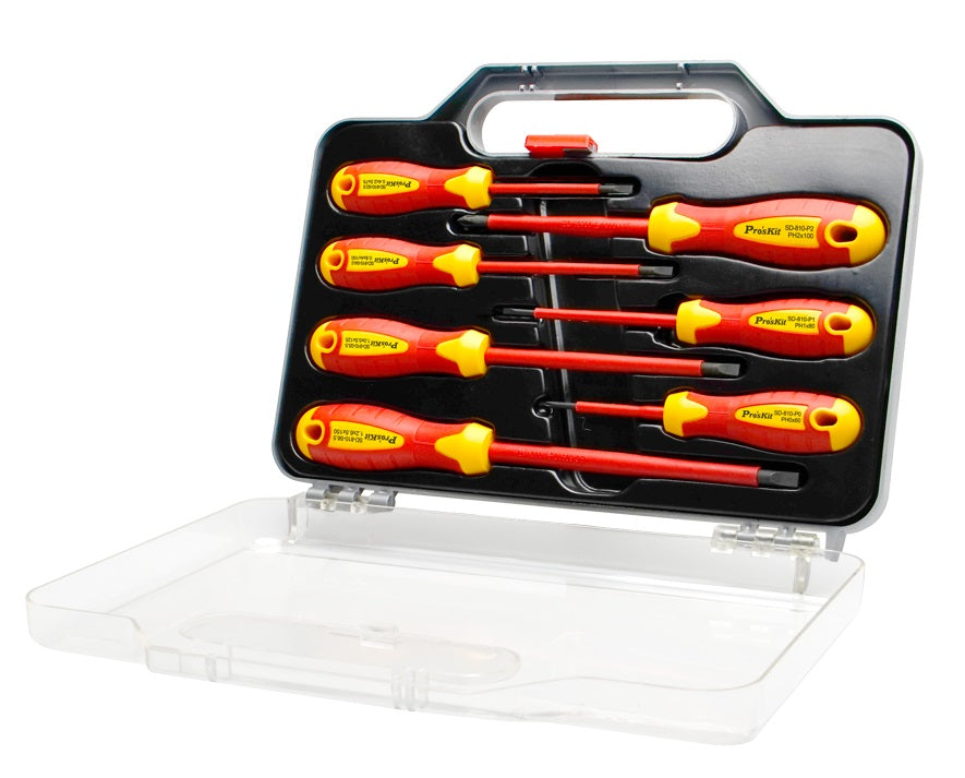 Proskit SD-8012 VDE Insulated Screwdriver Set of 7 pcs