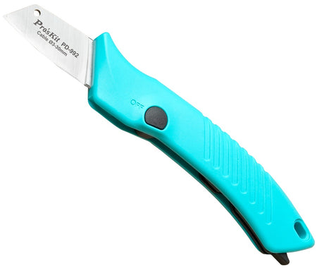 Proskit PD-992 Super Sharp Electricians Knife Anti Slip & Ergonomic with Dual Function Cover