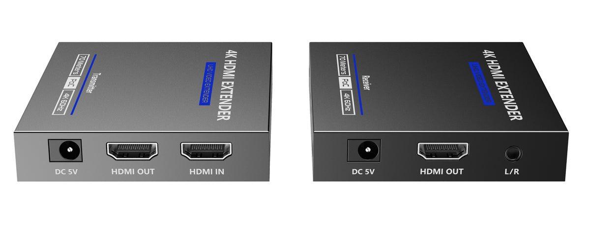 Lenkeng HDMI Extender over Ethernet 70M 4K POC IR Loop LKV565P