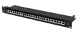 Lanberg Patch Panel 24-Port 1U 19" CAT7 FTP Shielded Black PPS7-1024-B
