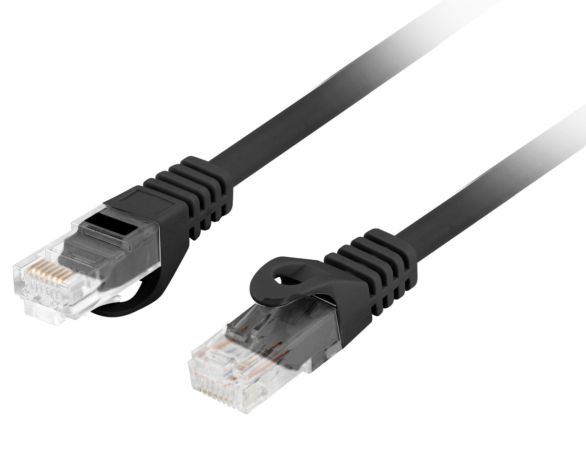Lanberg Patch Cable CAT.6 UTP CU LSZH 0.5m Black