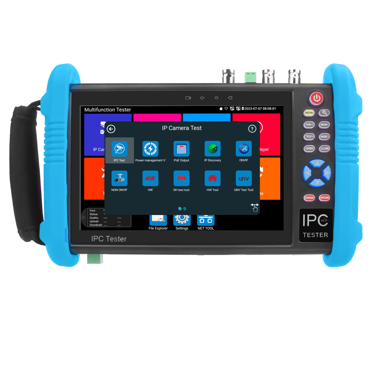 Noyafa CCTV & Network Tester with 7" Retina Touchscreen, 4K Support, PoE Output & Multi-Function Testing NF-716ADHS PRO