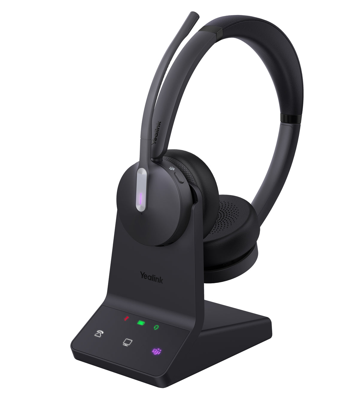 Yealink Headset Wireless Dual-Mode DECT/Bluetooth 3-Mic NC with Basestation WH64 Dual Teams