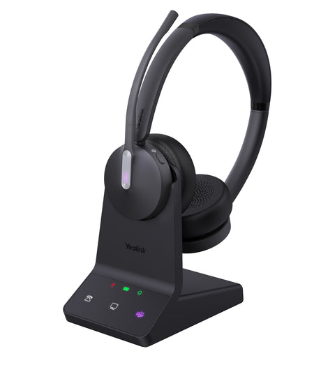 Yealink Headset Wireless Dual-Mode DECT/Bluetooth 3-Mic NC with Basestation WH64 Dual Teams