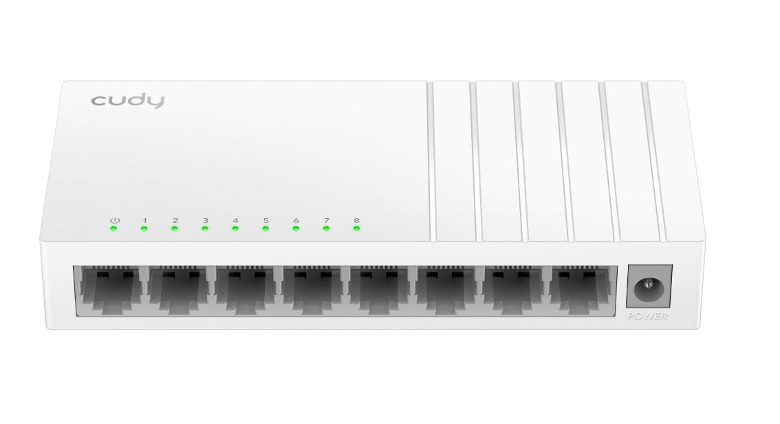 Cudy Switch Fast Ethernet 8-Ports Desktop FS108D with UK Plug
