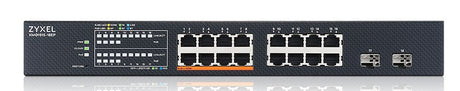 Zyxel Switch PoE Multi-Gig 2.5G Cloud Managed 8PoE + 8RJ45 + 2SFP+ 180W XMG1915-18EP