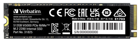 Verbatim SSD NVME M2 Gen4 512GB VI5000