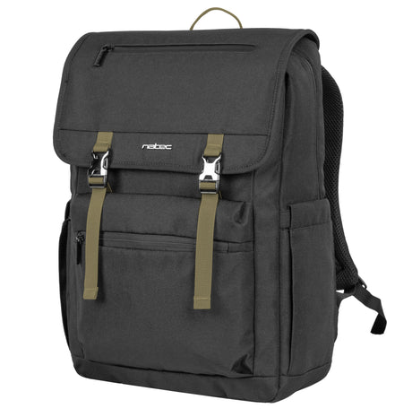 Natec Laptop Backpack 15.6'' 18L Black Green NIALA