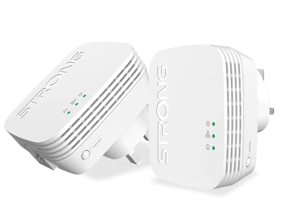 Strong Powerline Kit AV1000 Mini 1000Mbps UK POWERL1000DUOMINIUK