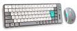 Alcatroz Keyboard & Mouse 2.4G+BT Combo 84K Tetriz Air 300C Winter White
