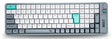 Alcatroz Tetriz Air 3 Wireless Keyboard 2.4G+BT Winter White