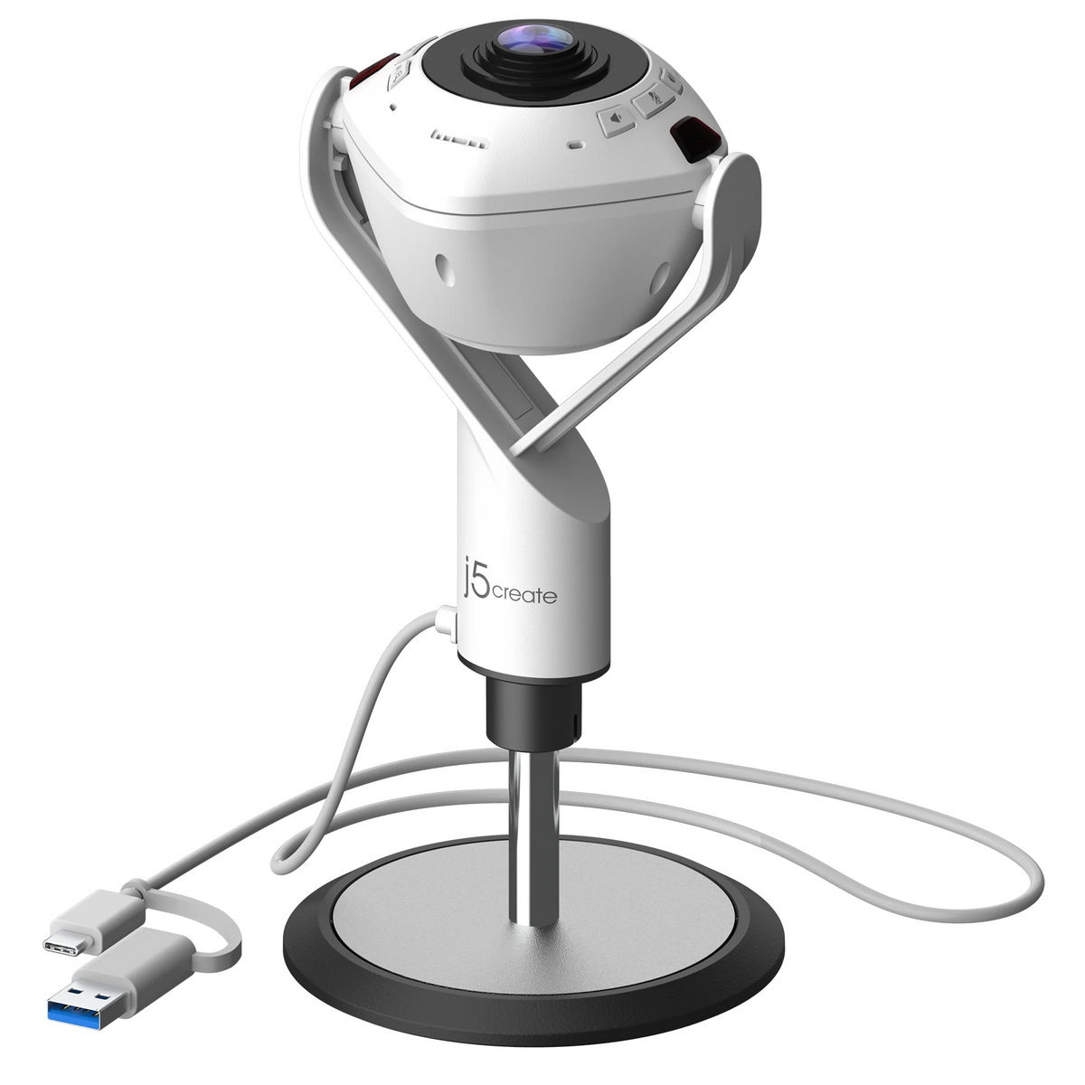 j5create Conference Camera FullHD 360° AI-Powered with Speakerphone & RemoteControl JVU368