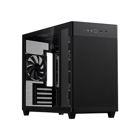 ASUS PC Case mATX Tempered Glass Panel USB-C PRIME AP201 Black