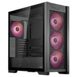 ASUS PC Case TUF Gaming eATX Mesh Front Panel Interchangeable Glass-Mesh Side Panels 4x Pre-Installed Fans USB-C GT302 ARGB Black