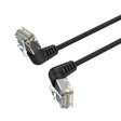 Vention NETWORK Cable Cat6A UTP Rotate Right Angle Slim 1.0m Black IBOBF