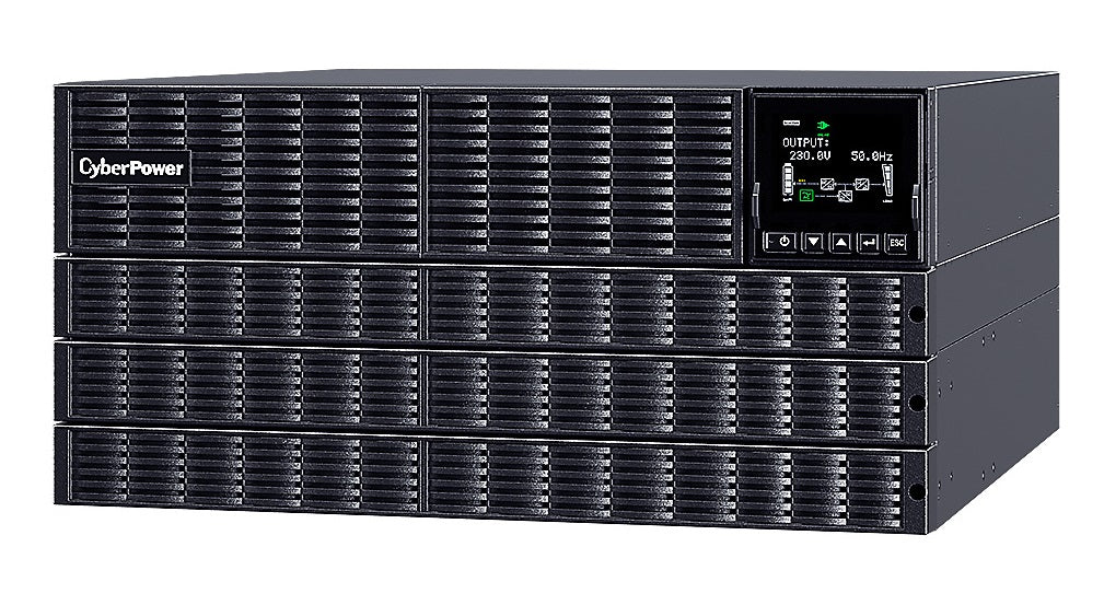 CyberPower OLS6KERT5UM 6000VA Online Rackmount/Tower UPS with Colour LCD Display & Integrated Bypass PDU