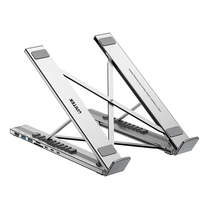 Unitek Stand for Laptop Foldable w/Hub 2xUSBA/1xC/HDMI/SD/PD100W D1137A