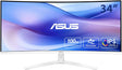 ASUS Monitor EyeCare 34" UWQHD 100Hz VA Curved 1500R Air-Ionizer USB Hub DP HDMI USB-C PD Speakers VU34WCIP-W White