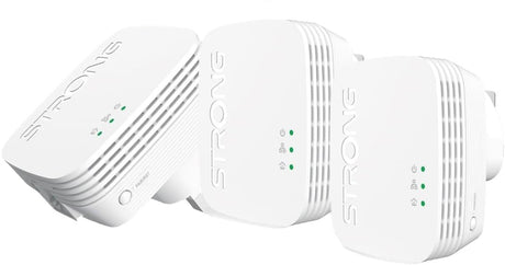 Strong Powerline Kit AV600 Mini 600Mbps UK 600TRIMINIUK (Triple Pack)