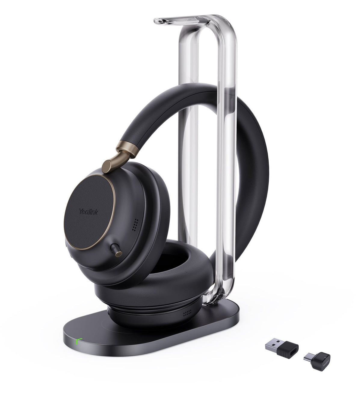 Yealink Headset Wireless Bluetooth ANC Over-Ear with B/T Dongle & Charging Stand BH76 Plus Teams