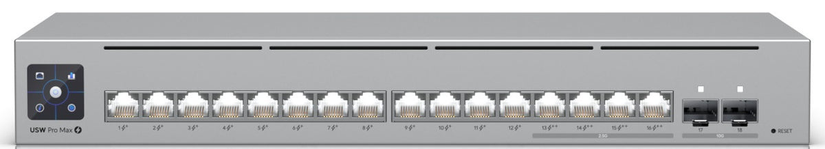 Ubiquiti UniFi Switch Pro Max 16 Gigabit 16-Ports 12xGbE + 4x2.5Gbe USW-PRO-MAX-16