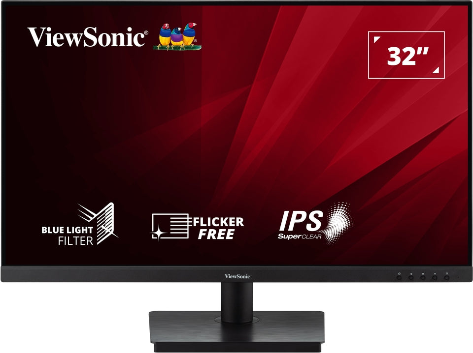 Viewsonic Monitor VA 32" 2K IPS 75Hz HDR10 with Dual HDMI/DisplayPort & Speakers VA3209-2K-MHD