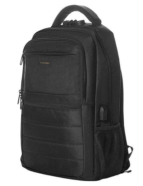 Vention Backpack 15.6'' Water-Repellent USB Charge & Lock Black KRKB0