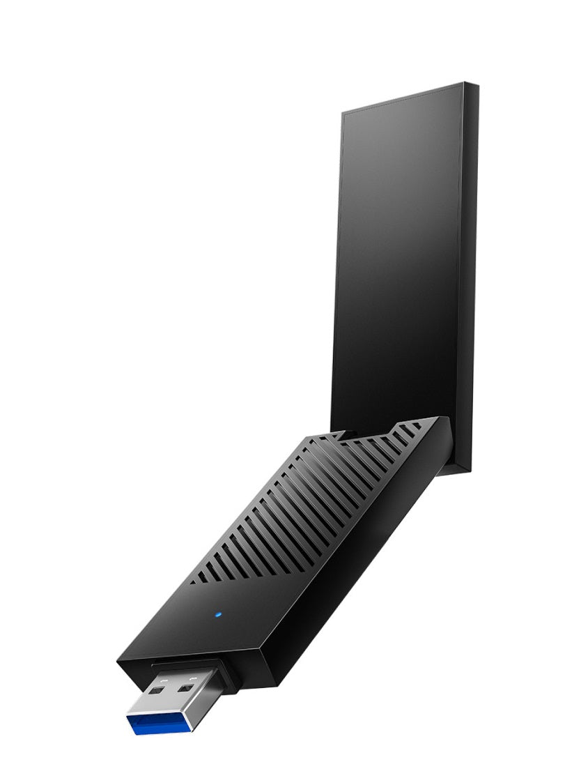 Cudy Wireless Adapter USB-A Wi-Fi 6e AX5400 Tri-Band High Gain WU5400
