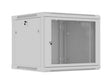 Lanberg Wall Rack 19'' with Perforated Door 9U 60cm Grey FLAT PACKED