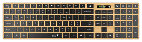 Genius Keyboard Wireless & BT AI Hot Keys Nordic Pine Style SlimStar 7250BT