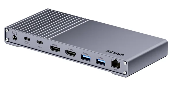 Unitek USB-C Hub Docking Station USB4 40Gbps Triple 4K Display & 2.5G Lan with 120W PSU D1117A