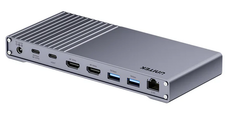 Unitek USB-C Hub Docking Station USB4 40Gbps Triple 4K Display & 2.5G Lan with 120W PSU D1117A