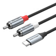 Vention AUDIO CONVERTER USB-C to 2RCA Male Cable 1.0m BIKHF