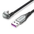 Vention Cable USB-A 2.0 to USB-C U-Shaped 5A Braided 1.0m COHHF