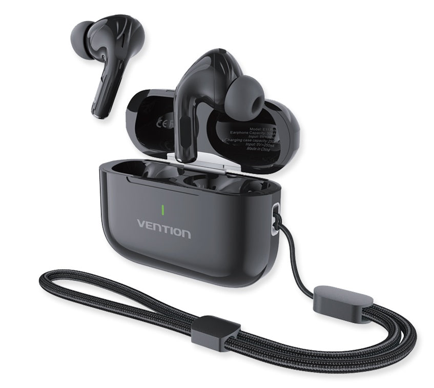 Vention Earphones BT TWS InEar ECHO LITE E11 Plus Black NBVB0-Plus