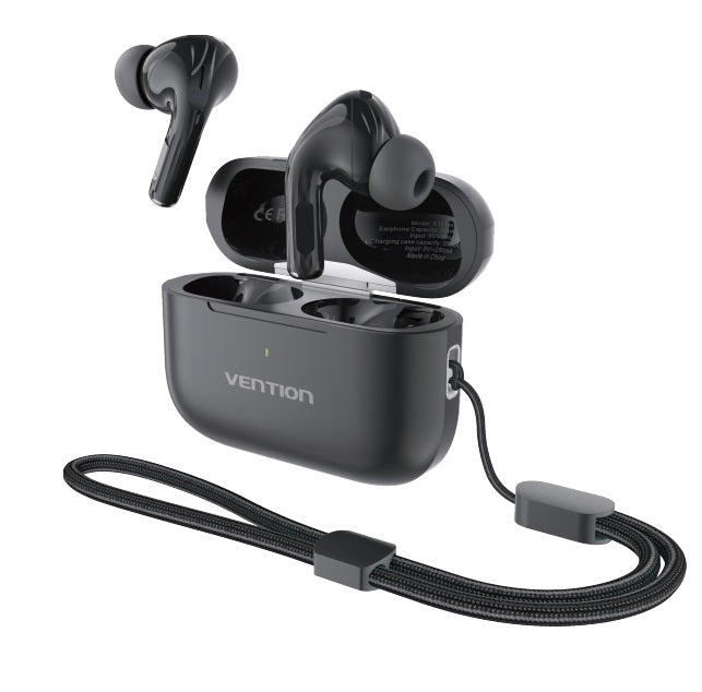 Vention Earphones BT TWS InEar ANC +Wireless Charging ECHO LITE E11 Pro Black NBVB0-Pro