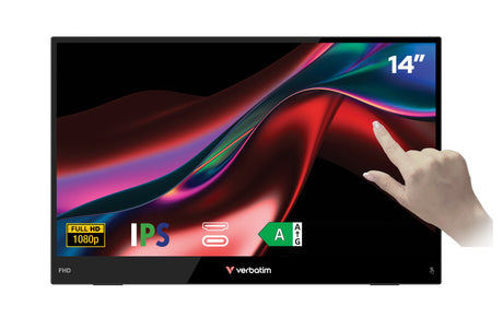 Verbatim Monitor Portable Touch 14" Full-HD USB-C LIGHT Series