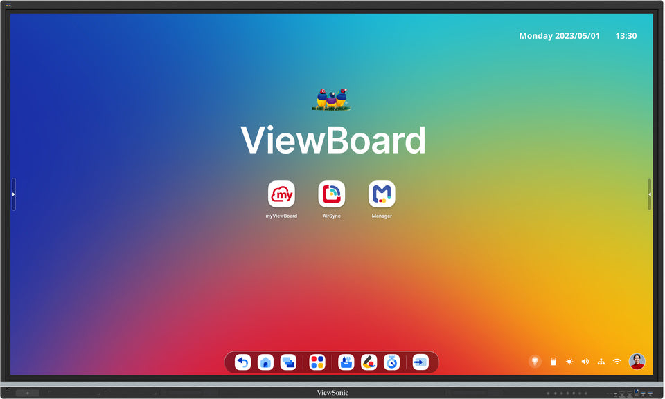 Viewsonic Viewboard Interactive Display Whiteboard 86" 4K Android EDLA 50-Point Touch 70W Speaker NFC IFP8651-3C